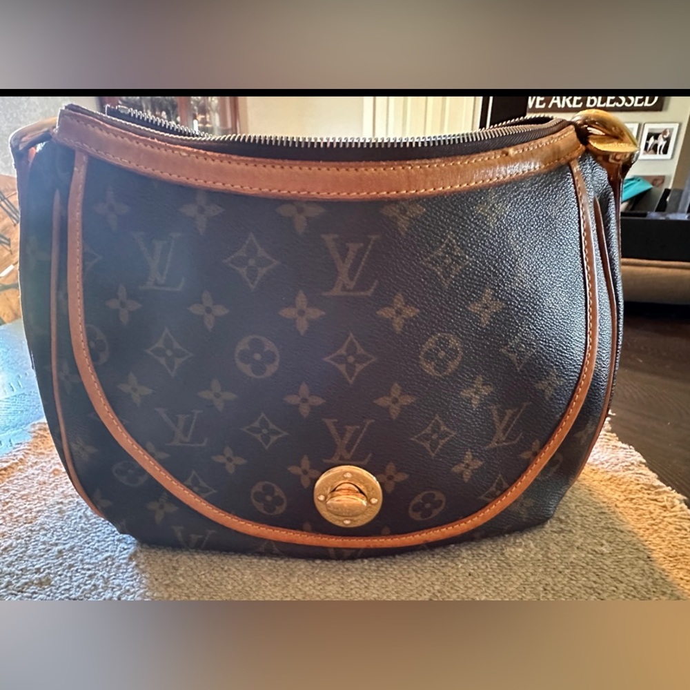 Authentic Louis Vuitton Monogram Tulum PM Shoulder Bag Purse